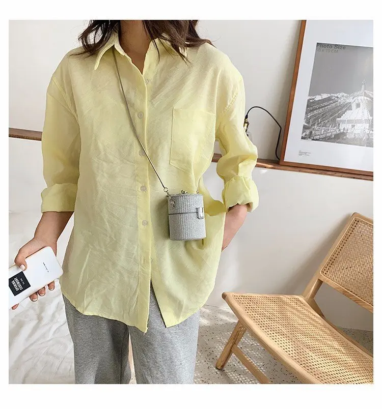 Mini Cosmetic Bag For Women Small Barrel Shape Chain Shoulder Bag Lipstick Bag Women Dinner Bag