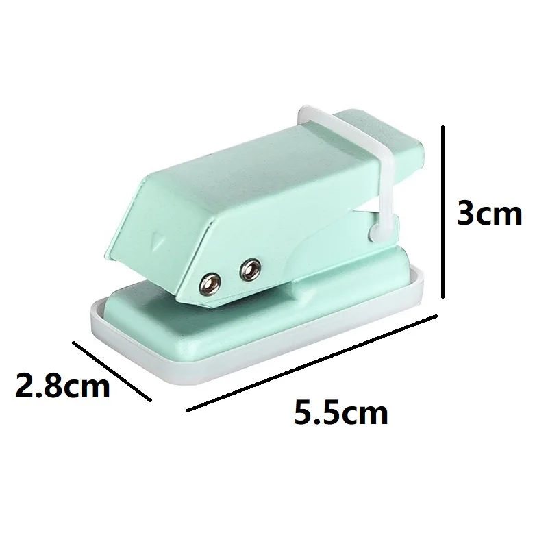 Mini perforadora de un solo anillo, perforadora de papel, perforadora de papel, suministros de encuadernación para oficina y escuela, papelería DDK04