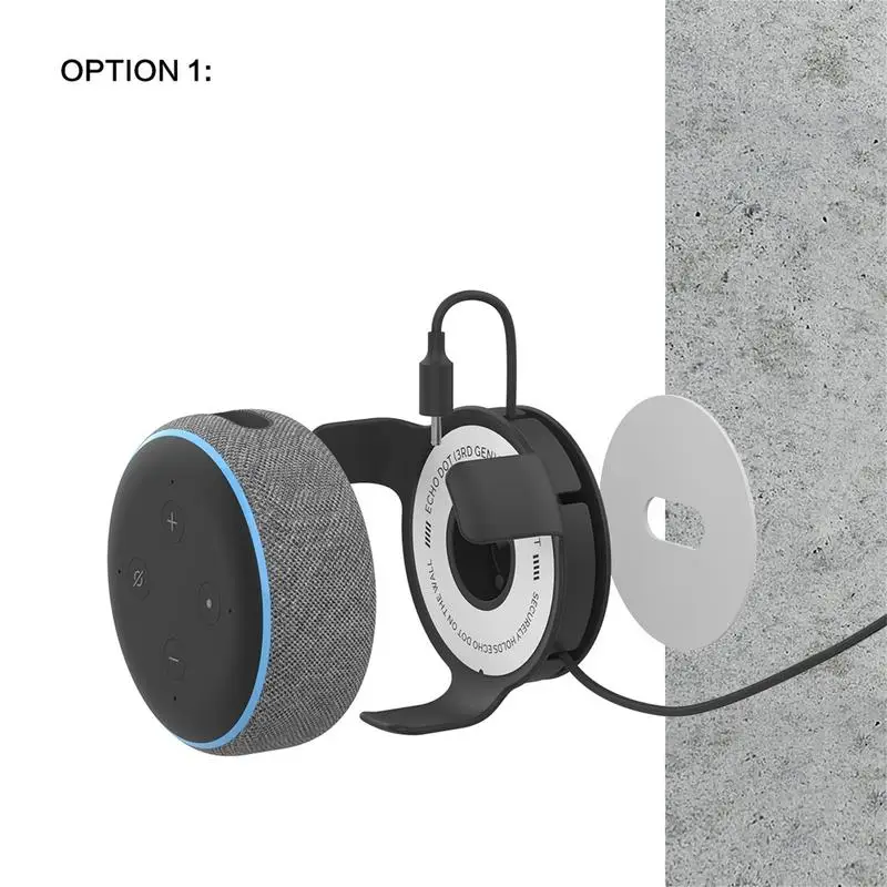 Speaker Wall Mount Stand Hanger For Amazon Alexa Echo Dot 3rd Generation Indoor Sound Box Case Holder For Echo Dot 3 With Screws