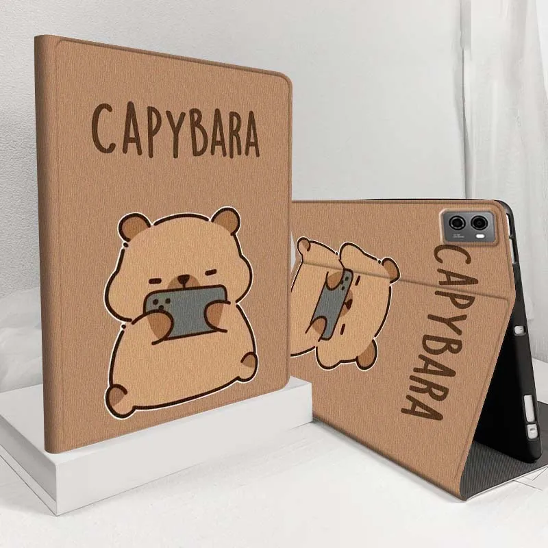 

Cartoon Deluxe Capybara Soft For Lenovo Xiaoxin Lenovo Tab Pad Pro Plus GT K10 P11 M10 Legion Y900 Y700 Inch Tablet Case
