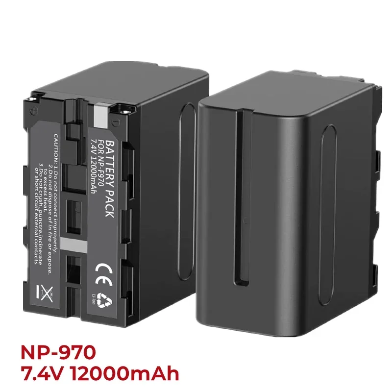 NP-F970 NP-F960 NP-F930 NP-F950 12000mAh Replacement Battery Compatible with Sony DCR-VX2100,FDR-AX1,HDR-AX2000,HDR-FX7,HVL-LBPB