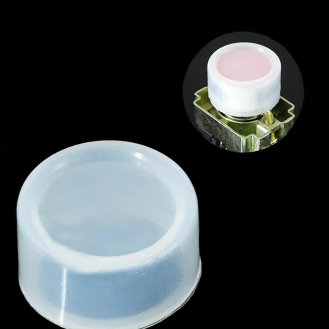 30pcs Waterproof Button Caps Push Button Switch Caps Transparent 22mm Y090 LA38 LA39 LAY37 Button Caps