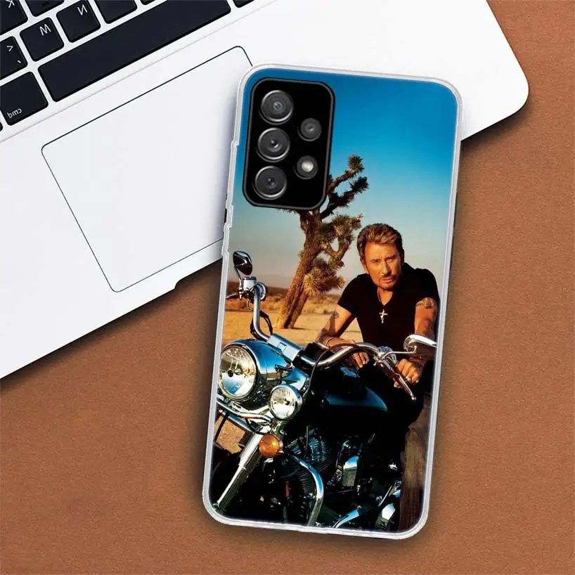 Johnny Hallyday Music Phone Case For Samsung Galaxy A55 A54 A53 A52 A15 A14 A13 A12 A35 A34 A33 A32 A25 A24 A23 A22 A04S A03S A0