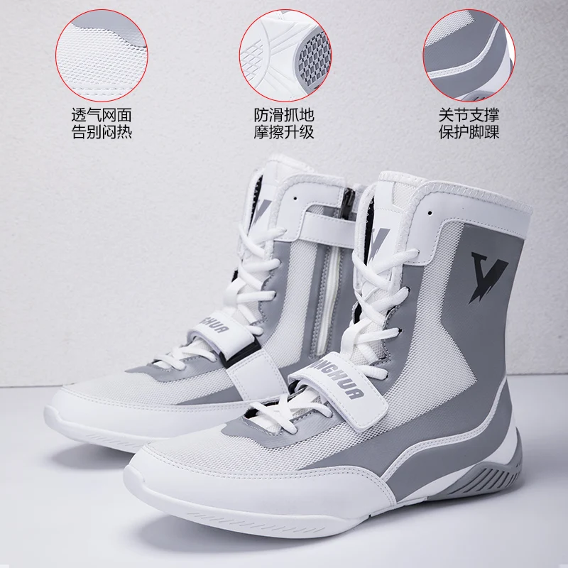 

Классические профессиональные борцовские кроссовки для соревнований, бокса и единоборств, высококачественная износостойкая обувь для боя