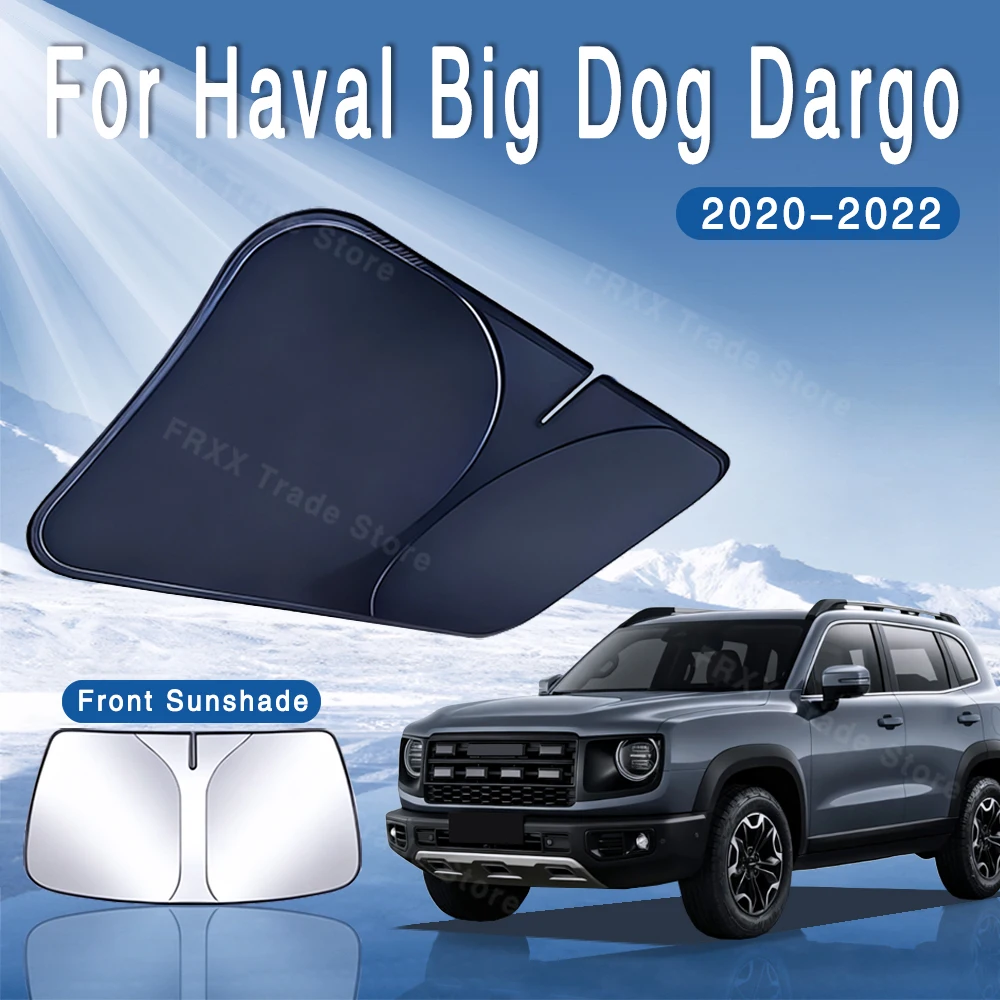 

For Haval Big Dog Dargo 2020 2021 2022 Car Sun Visor Front Windshield Sunshade Heat Insulation Summer Cooling Auto Accessories