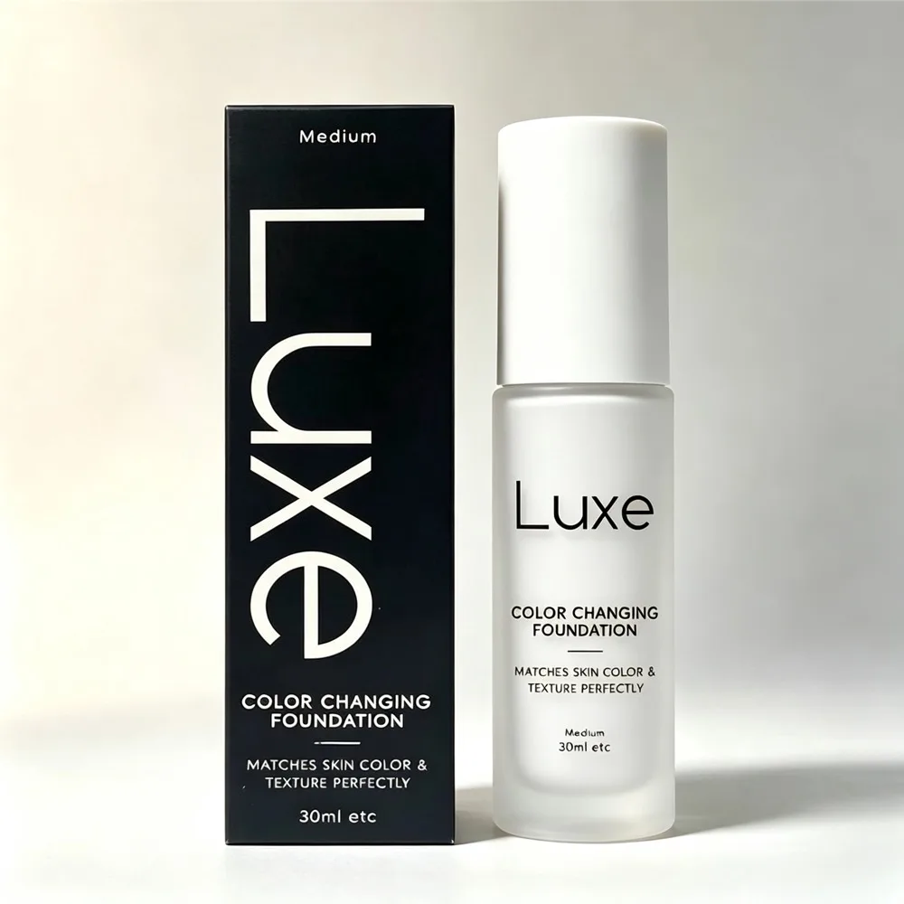 30ml Original Luxe Color Changing Foundation Natural Base Makeup Match Skin Tone Light-to-medium High Cover Lasting Foundation