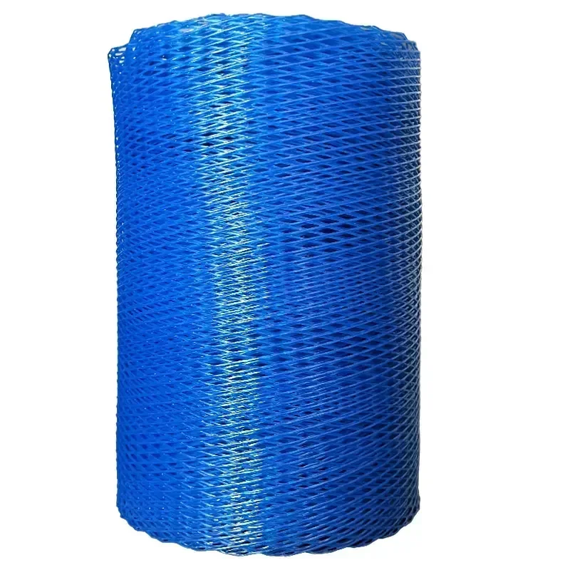 1kg Blue Plastic Nylon Mesh Sleeve Thread Protection Industrial Shock Resistant Mesh Protection Elastic Packaging Mesh Cover