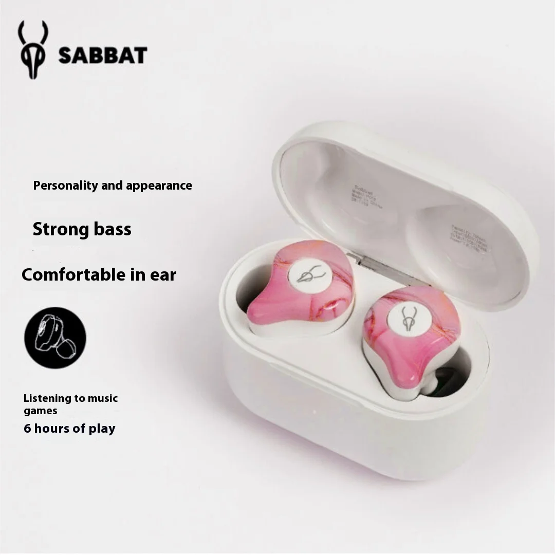 Sabbat 100%Original E12 Ultra Cloud Stone Series High Quality In Ear Bluetooth Earphones, Dual ear Wireless Gaming, Music Apple