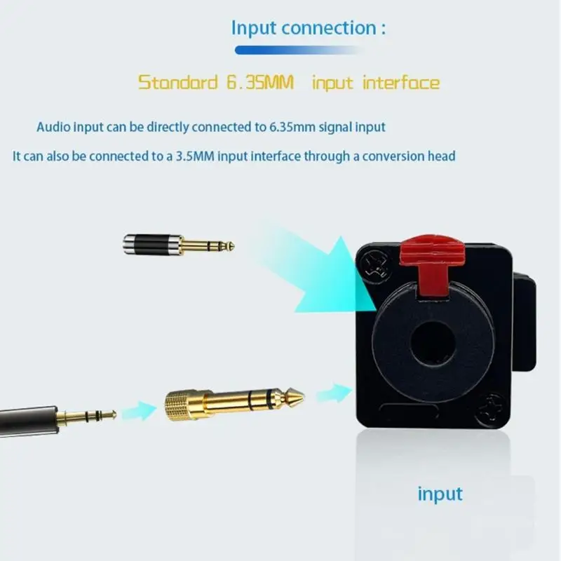 Durevolezza Amplificatore per cuffie in metallo, compatibile con 3,5 mm, dispositivo musicale professionale