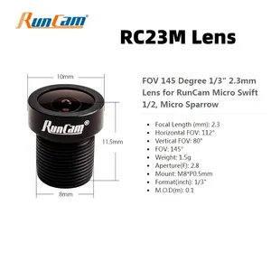 استبدال RunCam عدسة 2.1 مم 2.3 مم RC5L RC18M RC21 RC21M RC23 RC23M استبدال العدسة لملحقات كاميرا Swift RACE Eagle أعلى 11 مبيعات T Eagle نطاق اكتشاف النطاق - No12