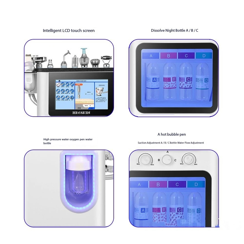جهاز إدارة البشرة مع فقاعات كبيرة للتنظيف العميق والترطيب والتبييض وصالونات التجميل
