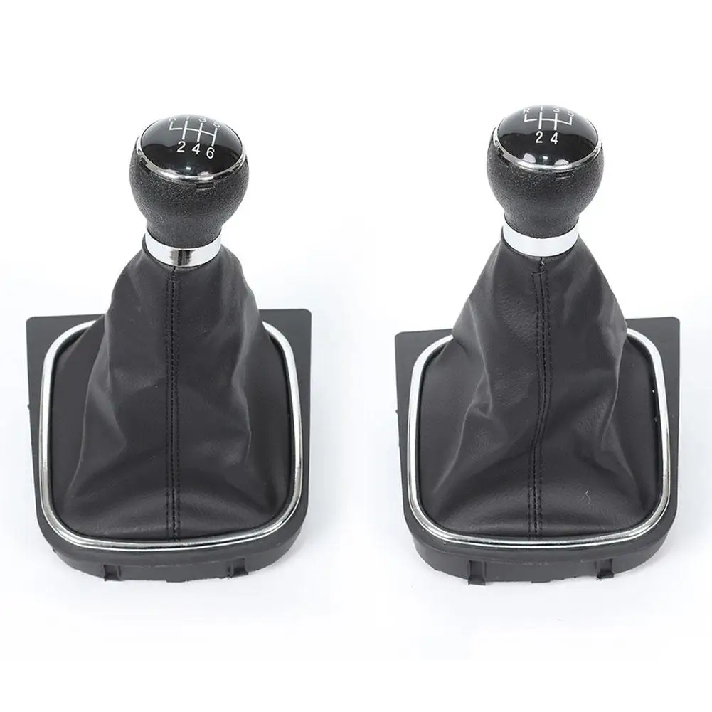 Car 5/6 Speed Gear Shift Knob Lever Stick Gaiter Boot Cover For Golf 5 Jetta 2005-2010 For VW Golf 6 Jetta 2010-2014 Accessries