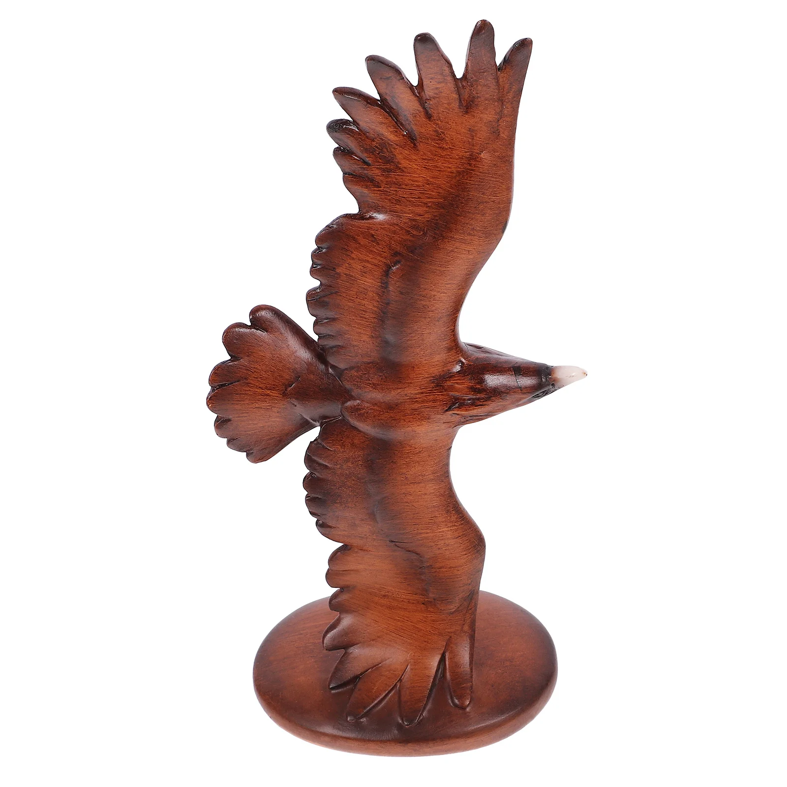 

Resin Eagle Statue Decorative Vivid Wings Desktop Ornament for Home Office Tabletop Bird Sculpture Eagle Statue