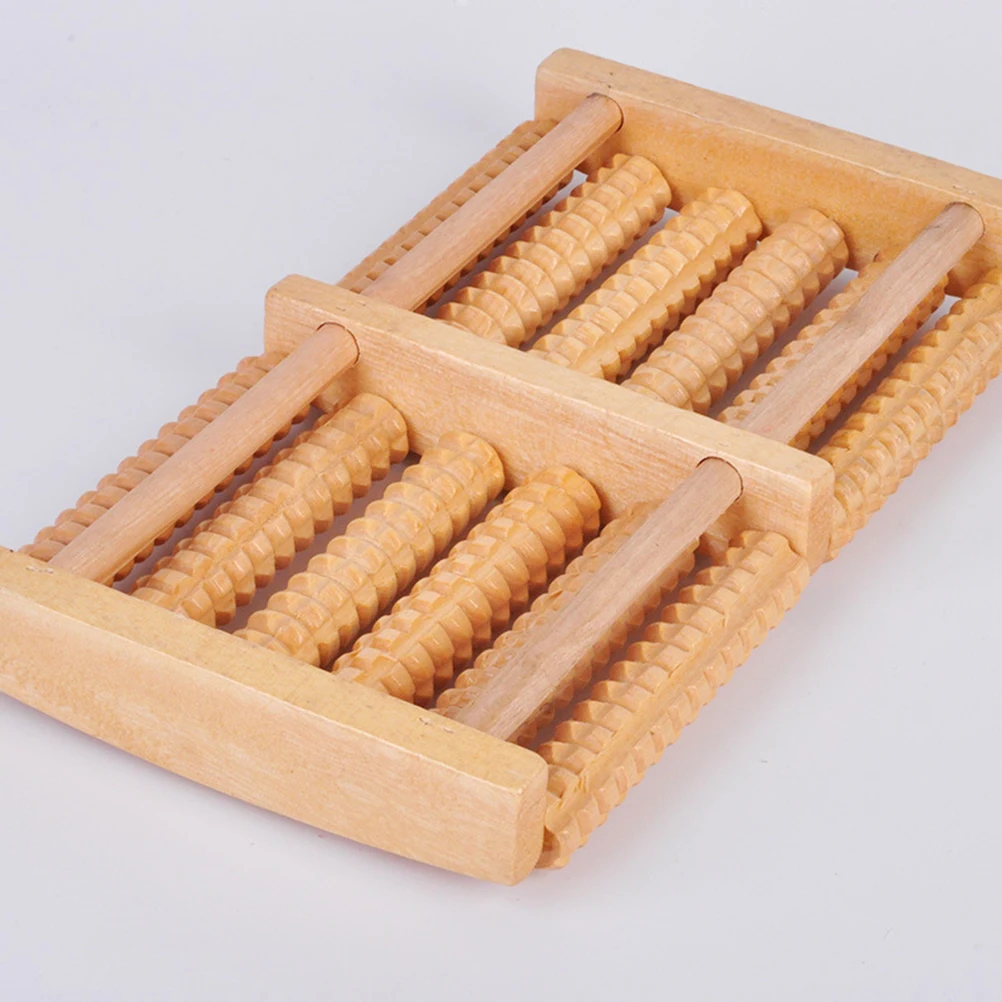 

Wooden Massager Roller 6-Row Arch Wheel For Foot Pain Relief Heel Muscle Tension Massage Blood Circulation Foot Roller
