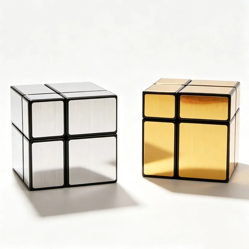 Mirror Cube 2x2 Stickerless Brain Teaser Speed Games Educational Toys For Kids & Adults Cubo Mágico Zauberwürfel кубик рубика