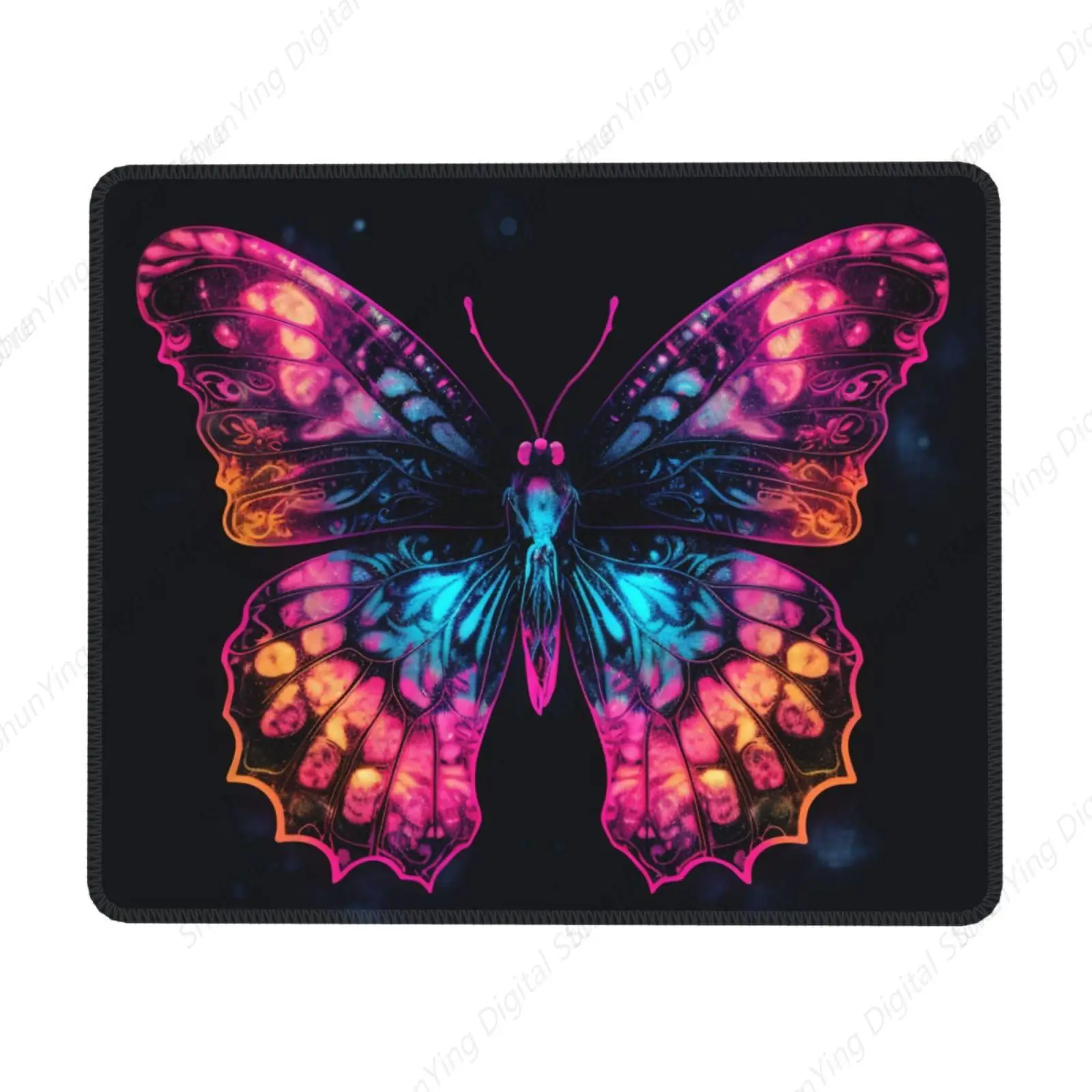 

Butterfly Punk Cool Mouse Pad Anti Slip Rubber Gaming Mouse Pad Suitable For Office Mouse Pads On Computers And Laptops 18*22cm