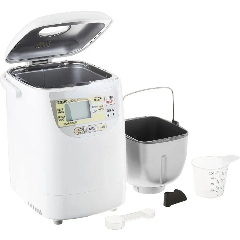 Zojirushi BB-HAC10 Home Bakery Programmierbarer Mini-Brotbackautomat mit 1 Pfund Laib, Weiß