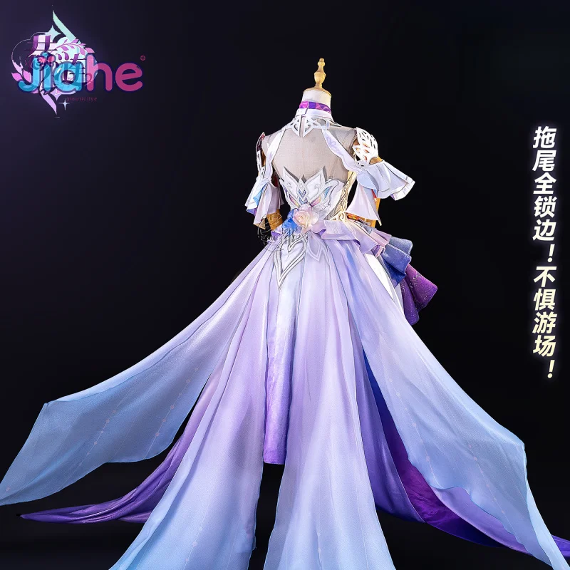 Game Honkai：Star Rail Cyrene Cosplay Costume New Form Cyrene Dress for Women Halloween Carnival Elegant Uniform Props Wig Set view 3