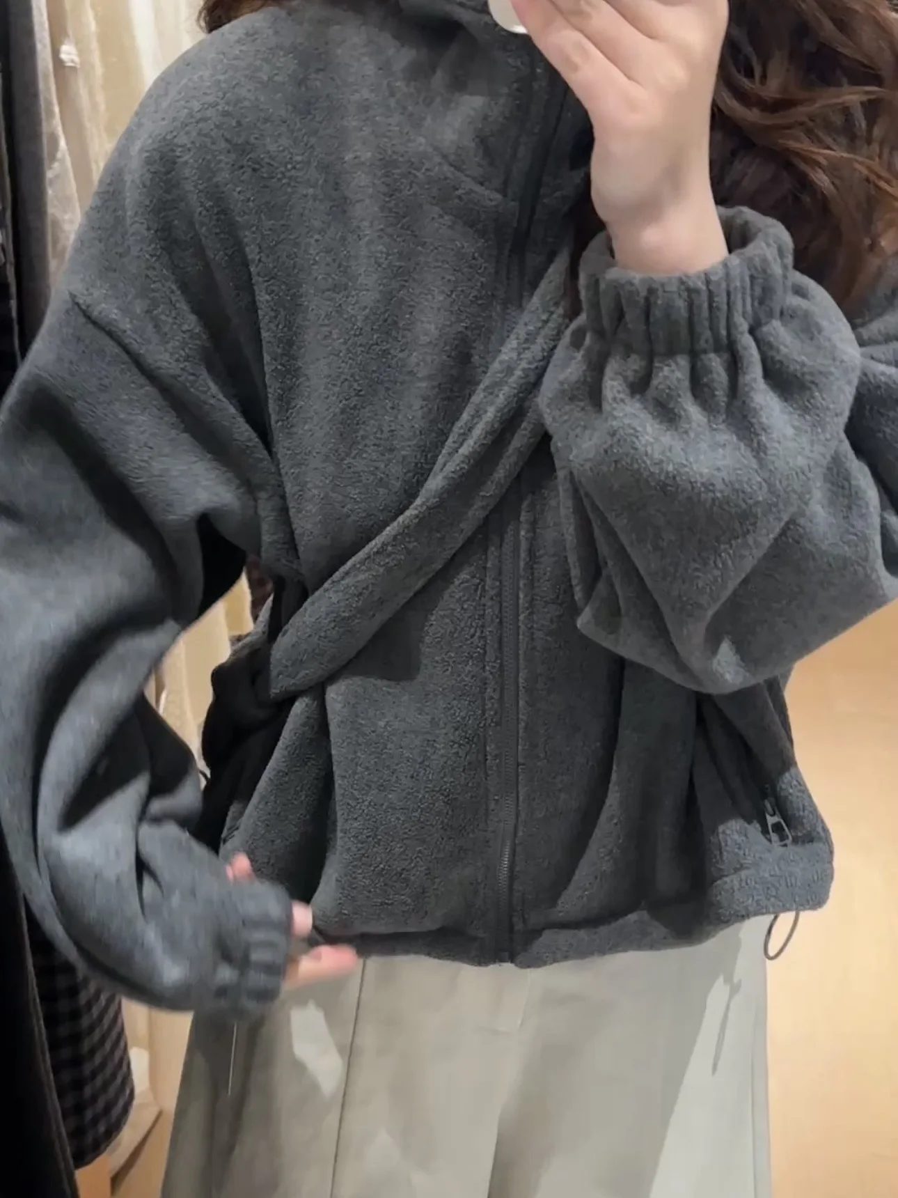 Manteau confortable pour femme, sweat à capuche décontracté à col montant, vêtement d'extérieur, Dongda Gate, automne-hiver, nouveau modèle