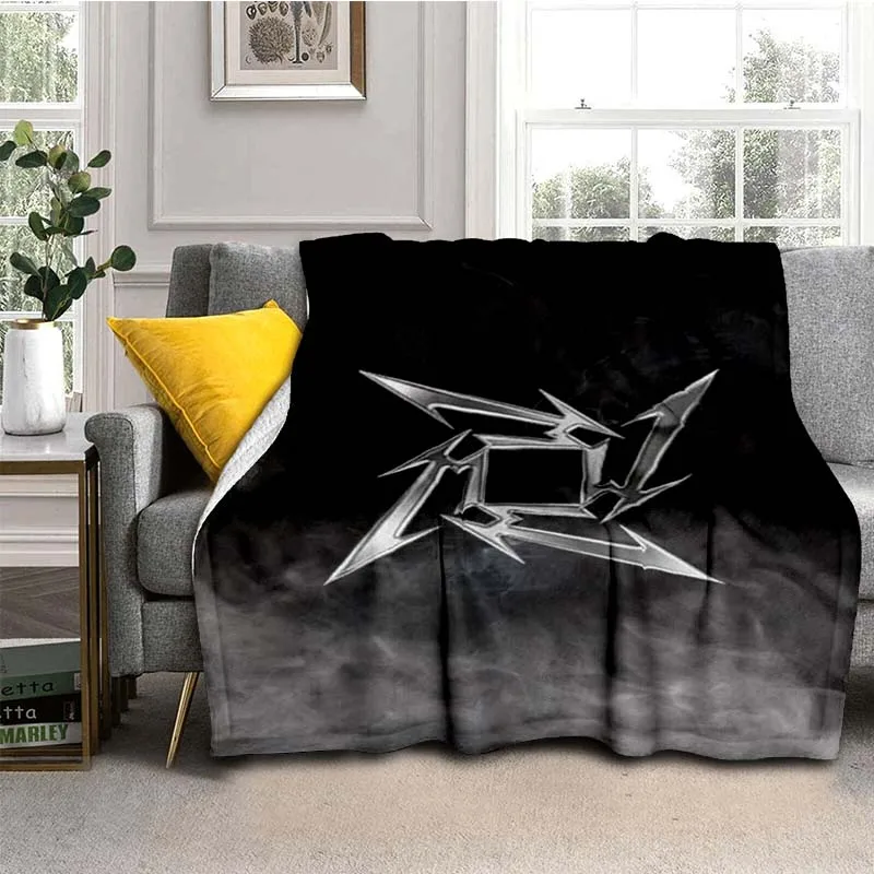 HEAVY-METAL-M-META-LLICA-BANDS bands Super Soft Throws Blanket,Warm Cozy Blanket for Bed,Sofa,Bedroom,Living Room,Travel,Hiking