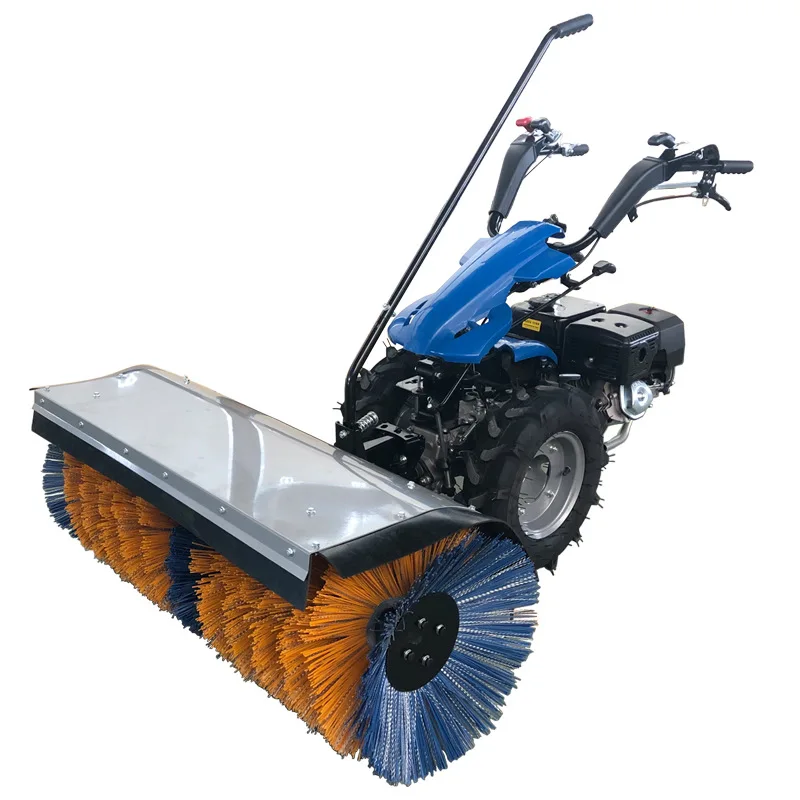 Hand-pushed 15HP Full Gear Snowplow, Three-in-one Snow Plowing & Snow Throwing Machine In Stock for Community Squares