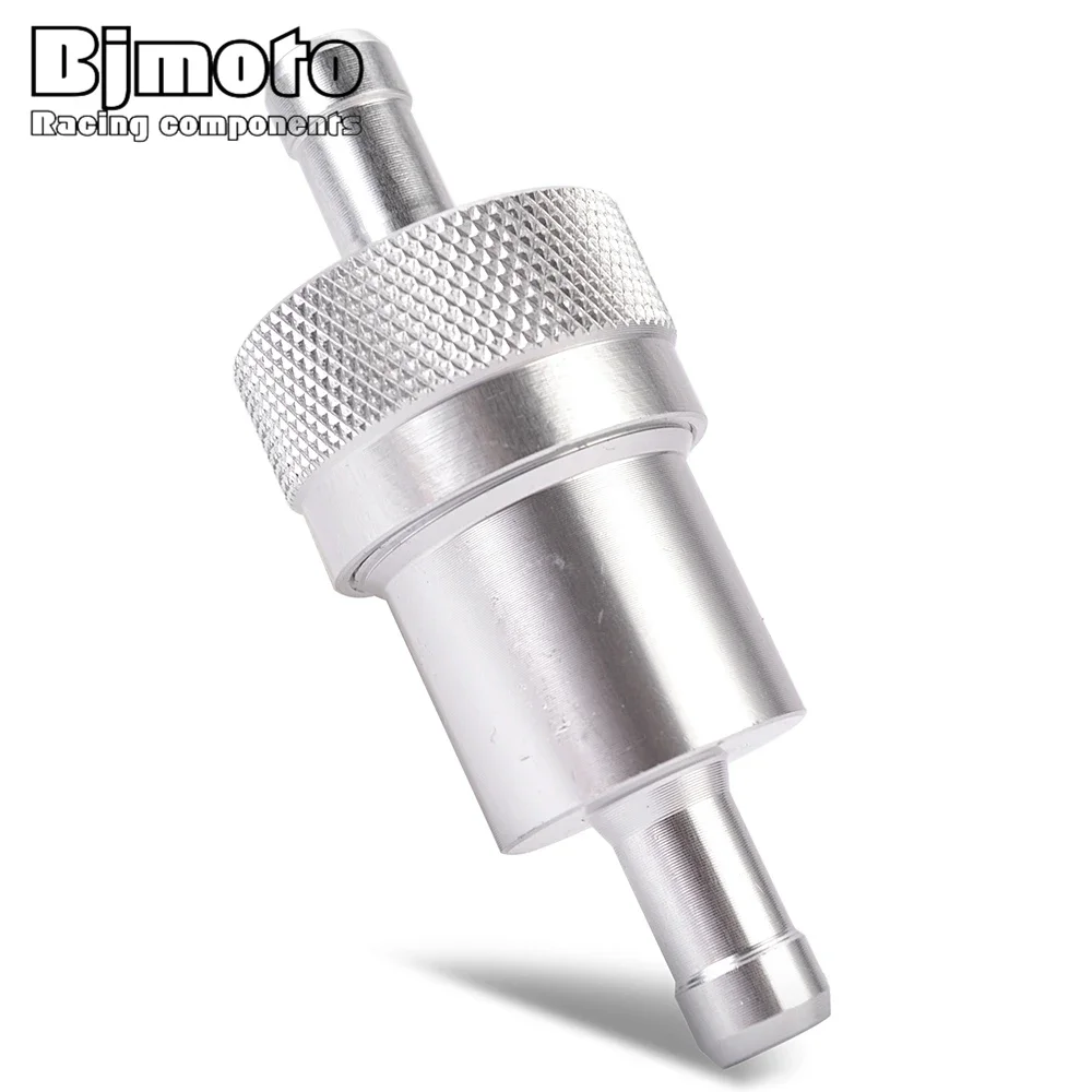 8MM Aluminum Anodized Fuel Filter with Bronze Elemnt 40 Micron 5/16\'\' Fuel Oil Filter Gasoline Separator