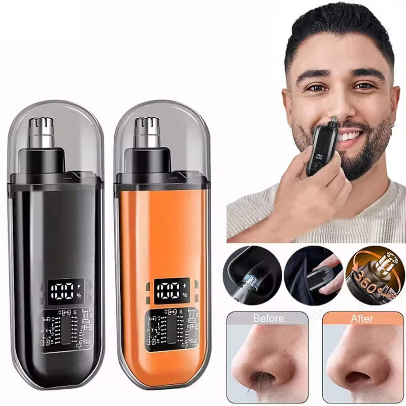 Nose Hair Trimmer Portable Nose and Ear Hair Removal Rechargeable Nose Hair Trimmer for Men Nose Hair Remover Mini Nose Trimmer