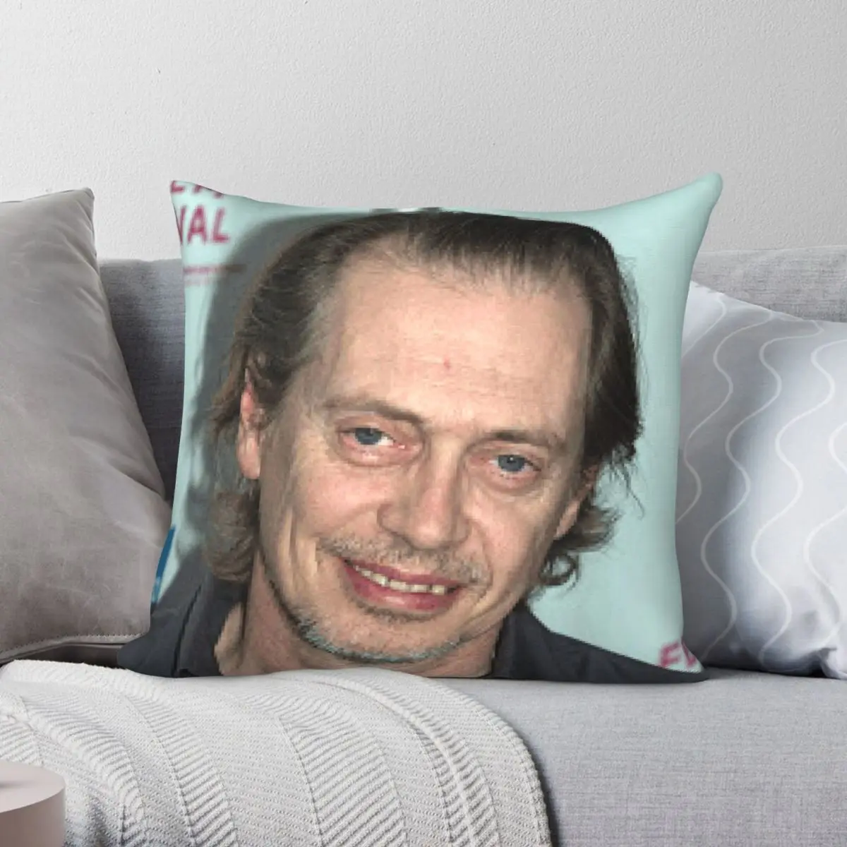 

Steve Buscemi Square Pillowcase Polyester Linen Velvet Pattern Zip Decor Pillow Case Sofa Cushion Case