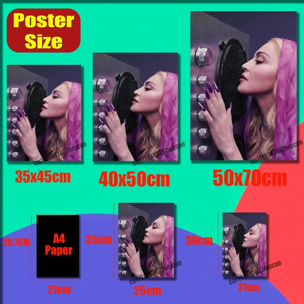 For M-Madonna Confessions II 2 Poster Sticker Paper Home Decoration Custom Self-adhesive Souvenirs Playbill Cover
