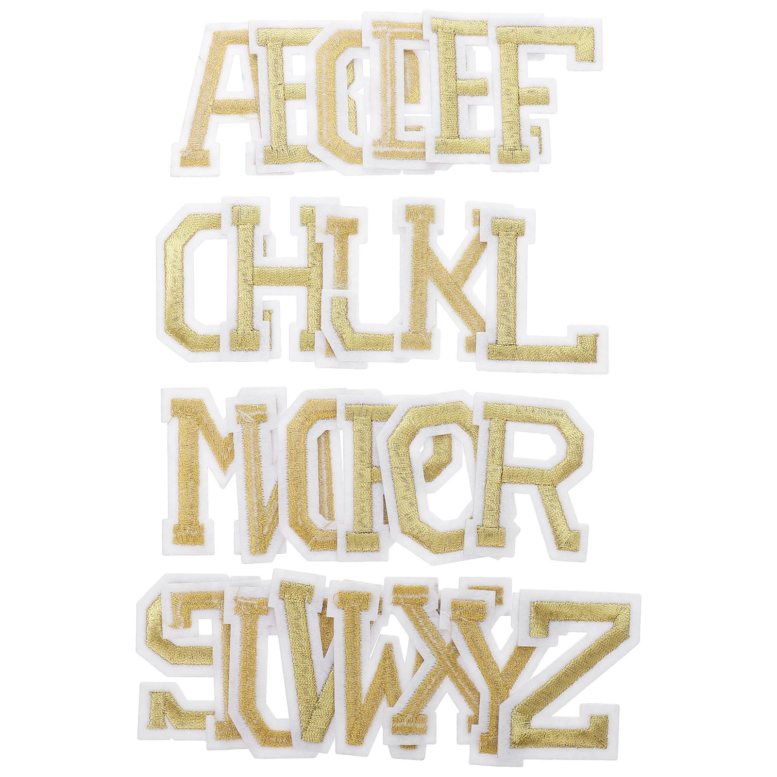 

2 Sets Letter Cloth Sticker Pants Embroidery Patch Hot Melt Stickers Non-woven Fabric Kit Bright Color Soft Touch Durable