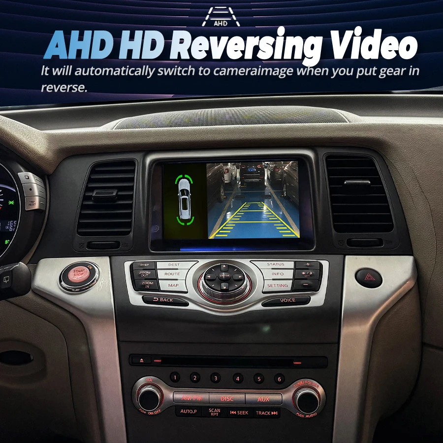 8+256G Screen Radio Tape Recoder 2 Din Android 15 For Nissan Murano Z51 2011-2015 DSP HU Stereo Carplay