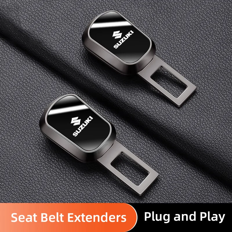 Clip para cinturón de seguridad de coche Suzuki, enchufe de extensión para Jimny Swift Samurai, hebilla de bloqueo de asiento de seguridad, accesorios extensores de Clip para cinturón de seguridad