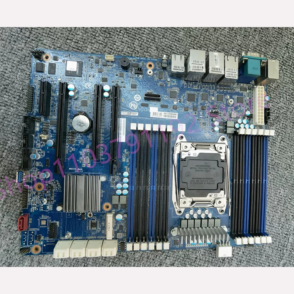 For Giga-byte Server Motherboard C612 BMC remote 4 Gigabit net-work card software NAS X99 MU70-SU0