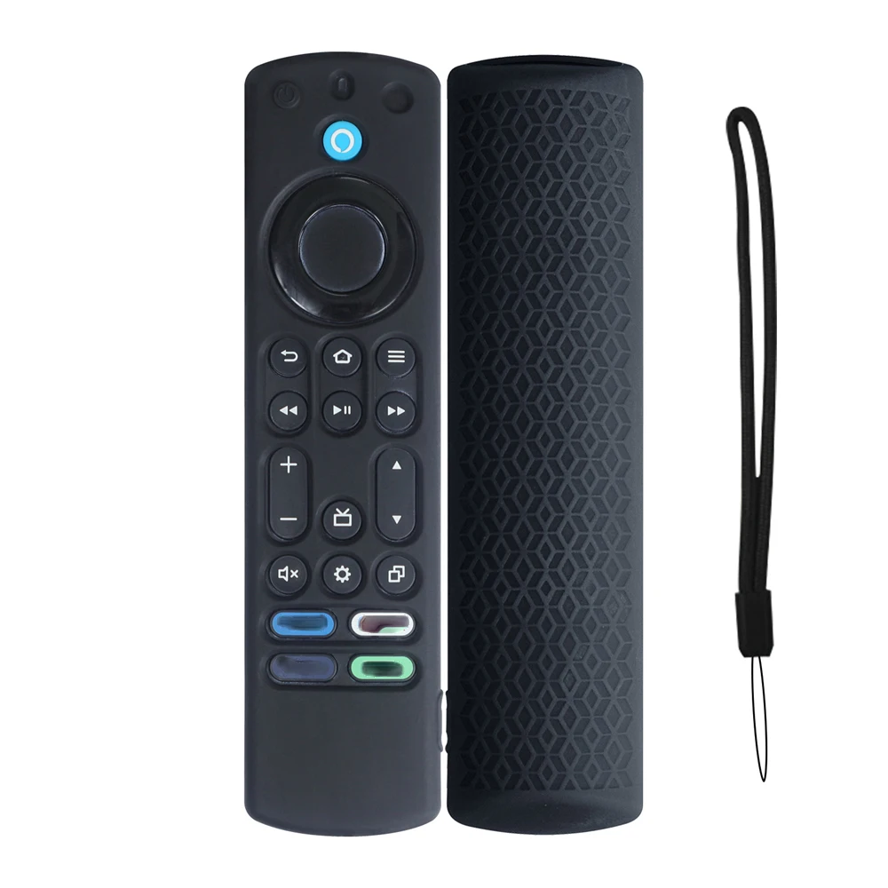 

Silicone Remote Controller Cases Protective Covers For Fire TV 4K stick max Remote Control Sleeve With Lanyard