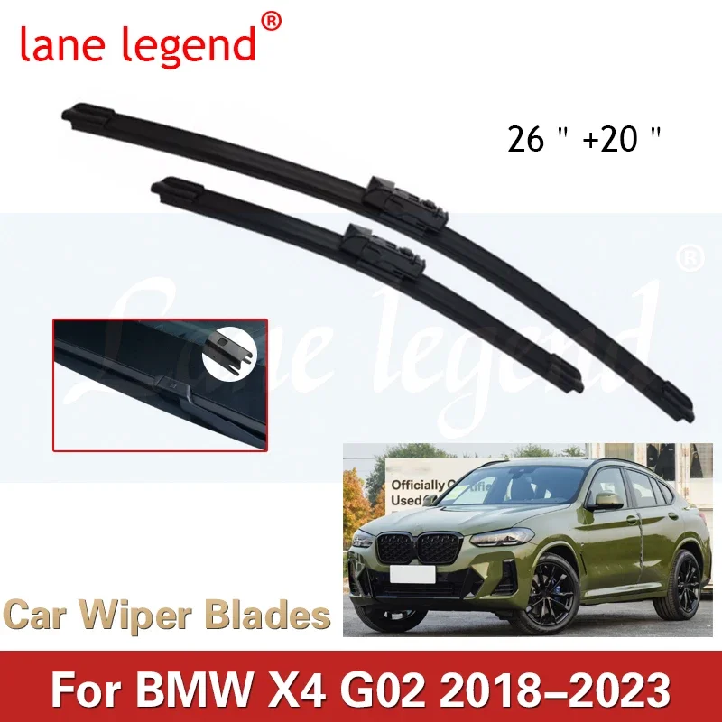 

for BMW X4 G02 Accessories 2018 2019 2020 2021 2022 2023 2x Car Wiper Blades Cutter Boneless Windscreen Windshield Rubber Clean