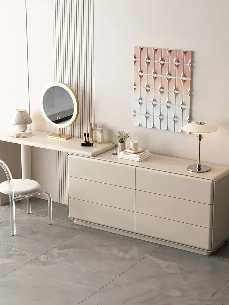 High-Grade Minimalist Dressing Table Chest of Drawers Integrated Bedroom Tailstock Storage Cabinet Corner Dresser Desk