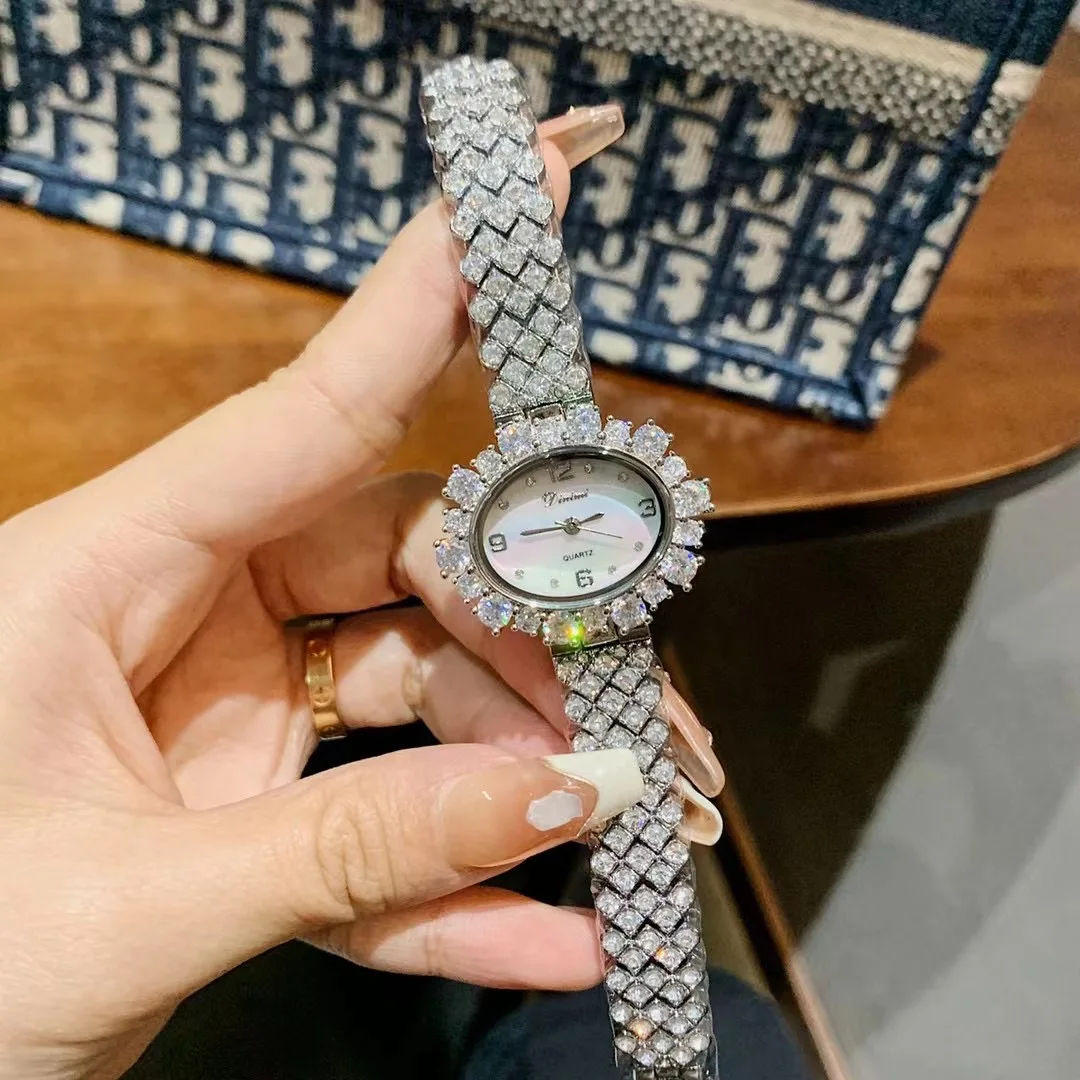 Sparkly Garland Zircons Wrist watches for Women Big Square Crystals Bracelets Watches Elegant Luxury Jewelry Watch Quartz Reloj