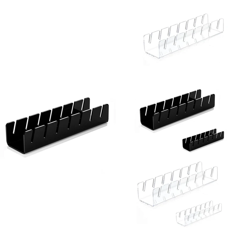 ชั้นวางหมวก, 1 ชิ้นไม่ติดตั้งอะคริลิหมวกสําหรับ 7 หมวกเบสบอล, ชั้นวางหมวกสําหรับเบสบอล, โปร่งใส