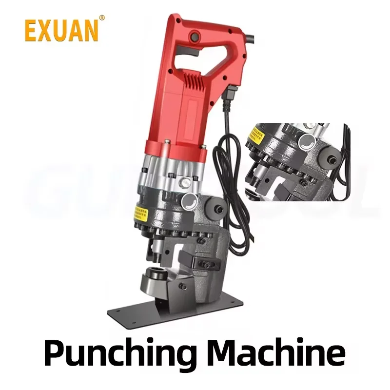 Stainless Steel Electro-Hydraulic Punching Machine Electric Angle Iron Backpunching Machine Portable Angle Steel Cutting Machine