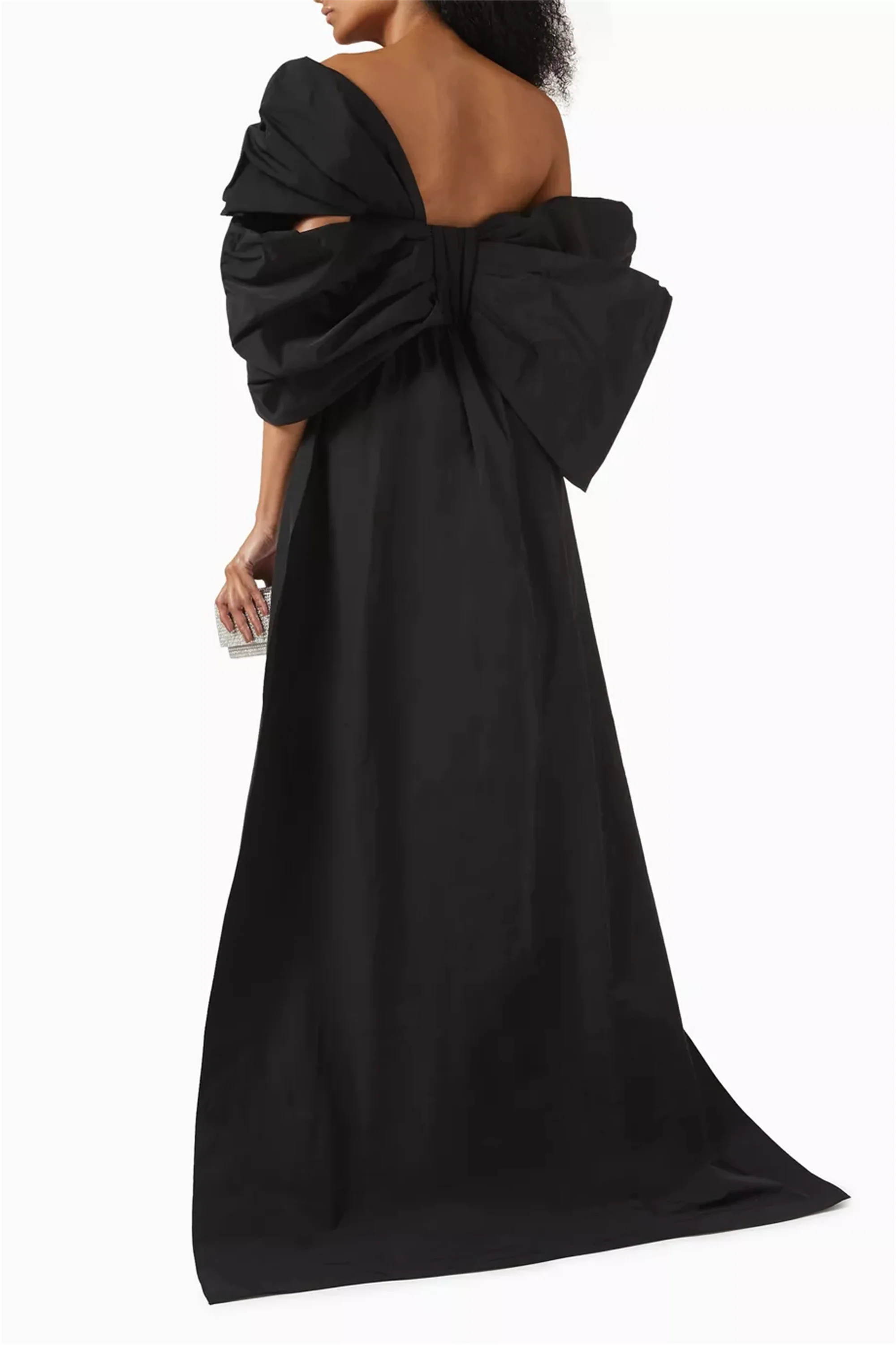EVON BRIDAL Kleur Botsende Formele Gelegenheid Gown Sjaal Boog Sweep Trein Robe De Soiree Femmes Mode Avondjurk Aangepaste
