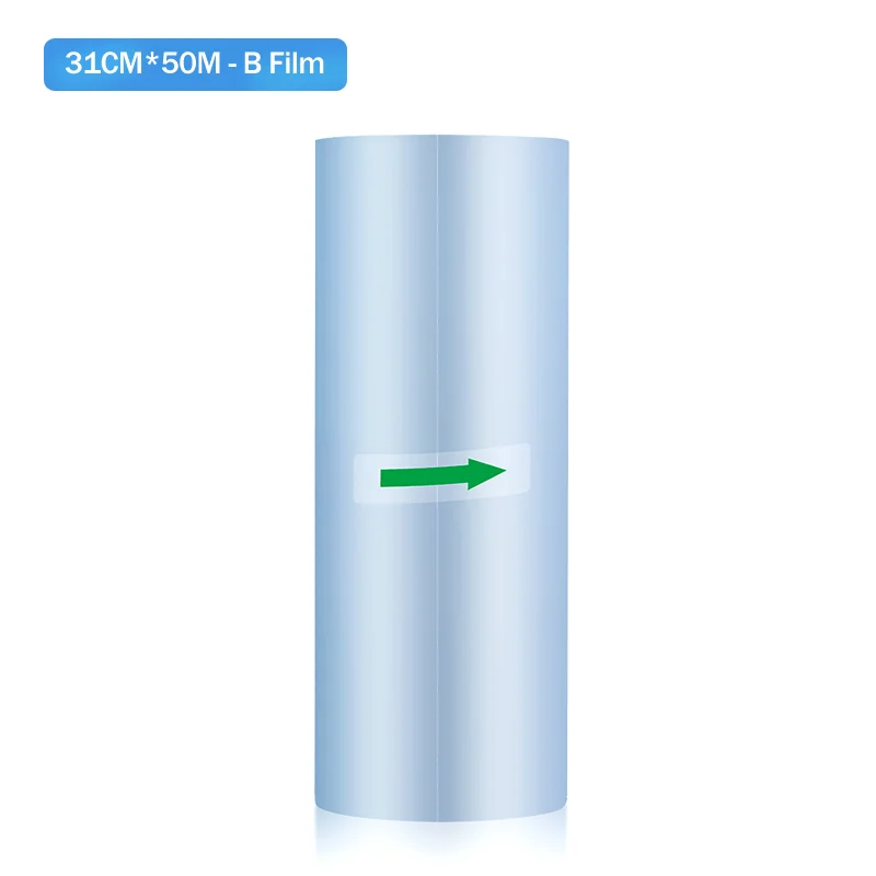 ฟิล์มยูวี DTF 31cm * 50M เครื่องพิมพ์ A3แบบแบนเครื่องพิมพ์ยูวีฟิล์ม AB แบบลอกลายสติกเกอร์สำหรับทำมือ A4