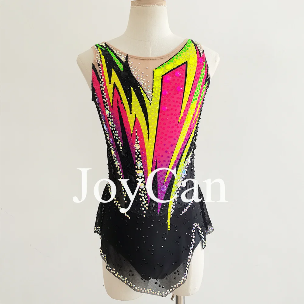 JoyCan ملابس الأداء للأطفال الجمباز الباليه راقصة الباليه ملابس رقص الجمباز الإيقاعي ثياب BD8152