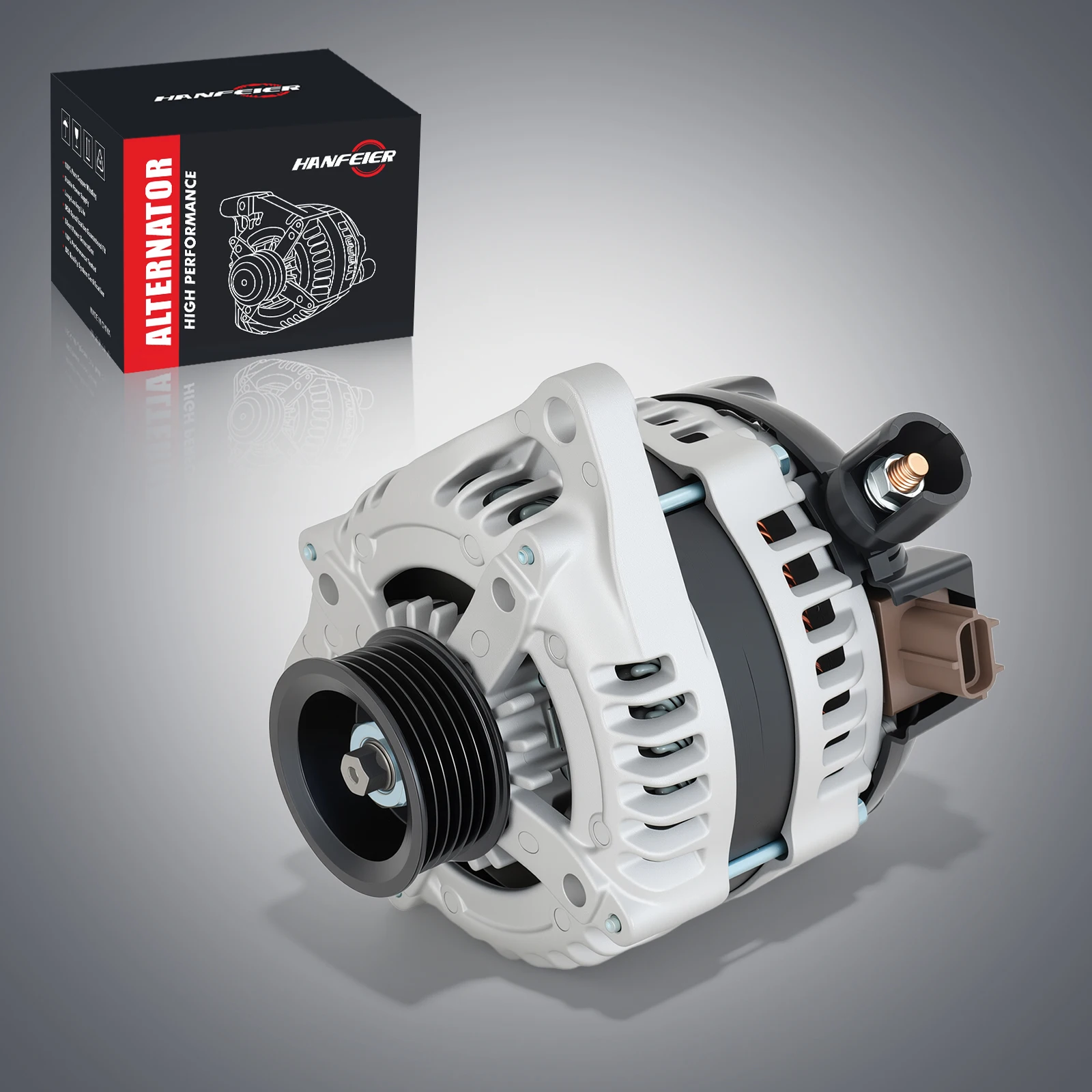 

Alternator For Ford Mustang 2011-2014 V6 3.7L 150A 12V CW 6-Groove Pulley 11623