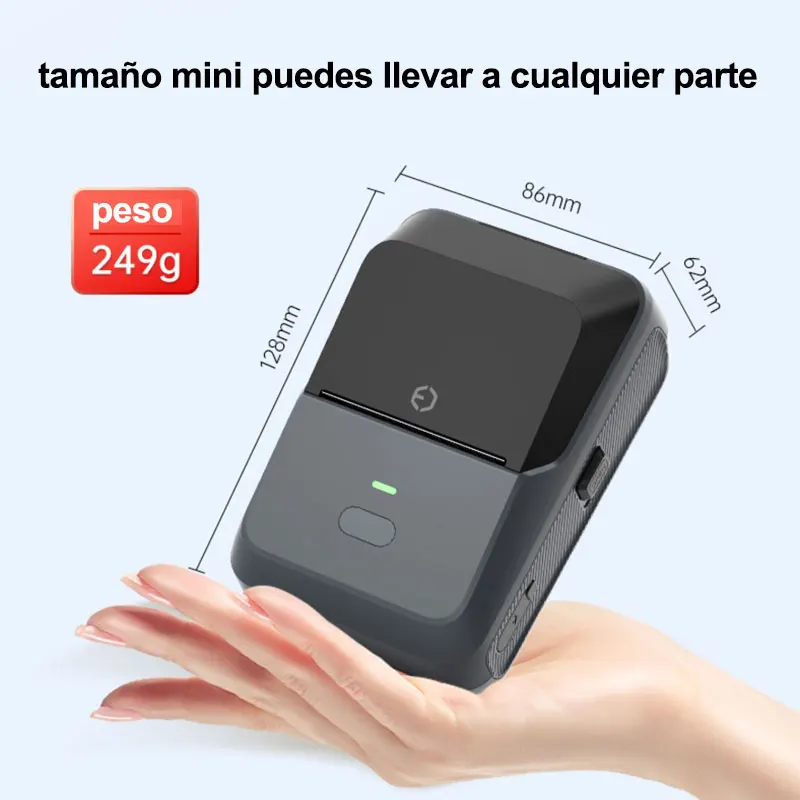 Portable Label Printer Mini Thermal Self-Adhesive Sticker Printer Mobile Pocket Tag Price almost same as NIIMBOT B1