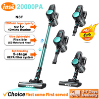 INSE N3T Cordless Vacuum Cleaner 20Kpa Ultra Lightweight 6 in 1 Stick Vacuum Up to 40mins Runtime for Home Pet Hair Hard Floor