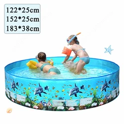 Children's Game Pool Non-inflatable Foldable Pool Large Outdoor Family Round Swimming Pool Home Swimming Pool Pool Accessories