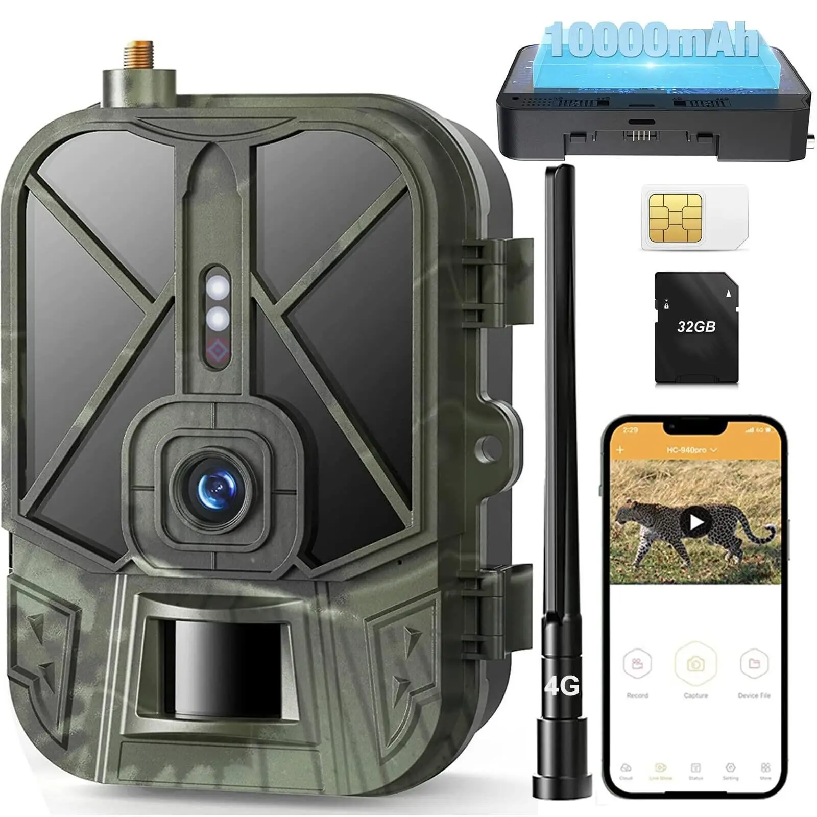 2023 Outdoor Camera 256GB 4K 4G Thermal Scope Sight Night Vision Trail Cameras Hunting Camera