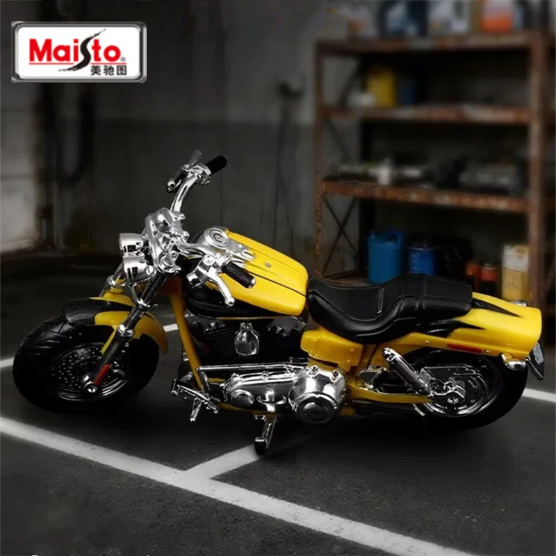 

Maisto 1:18 Harley 2009, FXDFSE CVO Fat Bob, модель спортивного мотоцикла из сплава, литая под давлением металлическая модель мотоцикла для уличных гонок, подарки для детей