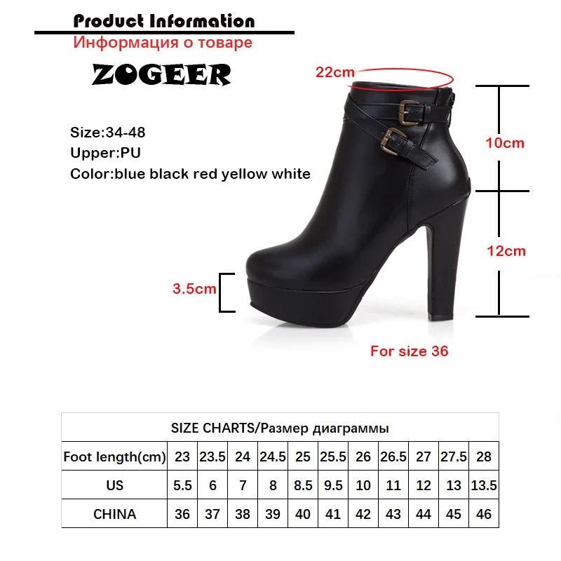 Fashion Short Boots Female Sexy Platform Ankle Boots For Women High Heels Black Red Yellow White Party Dance Shoes Large Size 50