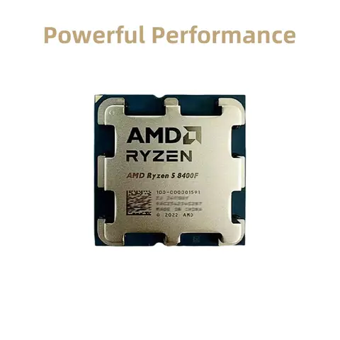 New AMD R5 8400F Ryzen 5 8400F 6 Cores 12 Threads 4.2GHz Desktop computer processor with AM5 Socket CPU